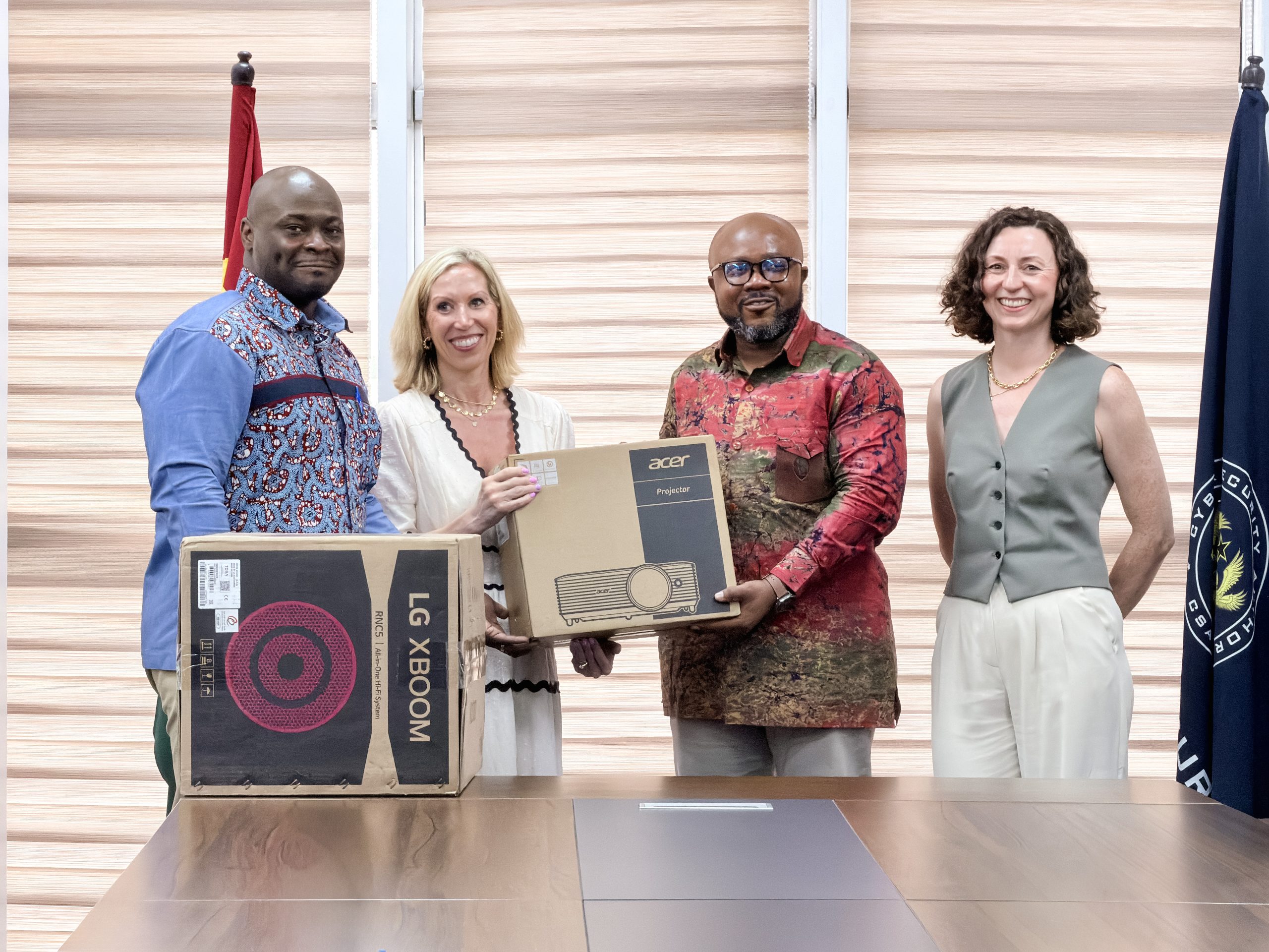 Courtesy Call To CSA By GISF & Praesidio Safeguarding GISF and Praesidio safeguarding donate equipment.